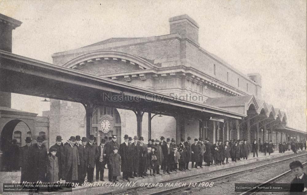 Postcard: The New Union Station, Schenectady, New York